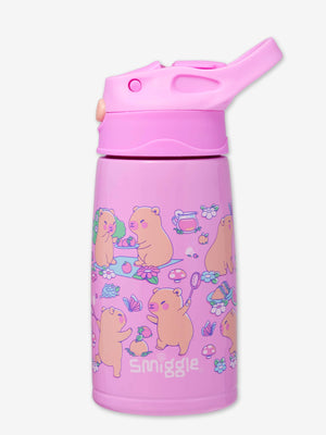 Smiggle - Weekend 400ML Gizli Pipetli Çelik Suluk