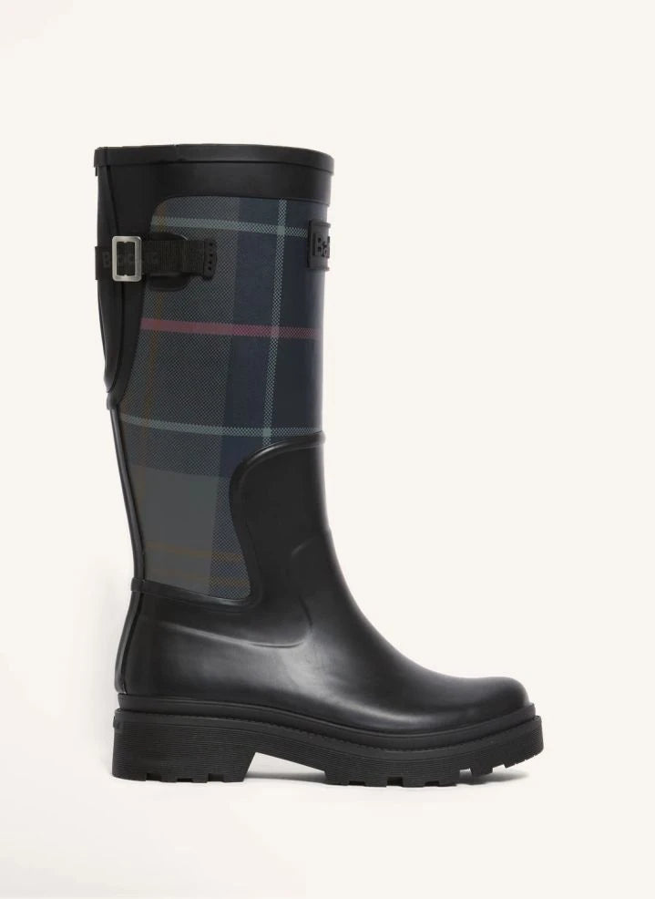 Barbour - Dena بوت مطر طويل | أسود