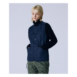 Taion - Unisex Askeri Kolsuz Ceket | Lacivert