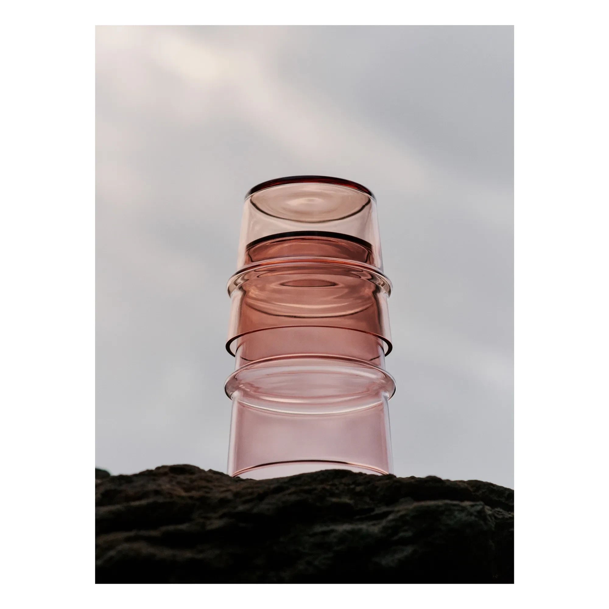 Ferm Living - Boya Glasses - 2'li Set | Framboise