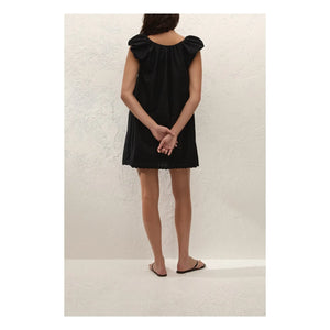 Faithfull the Brand - Clementina Pamuk Elbise | Siyah