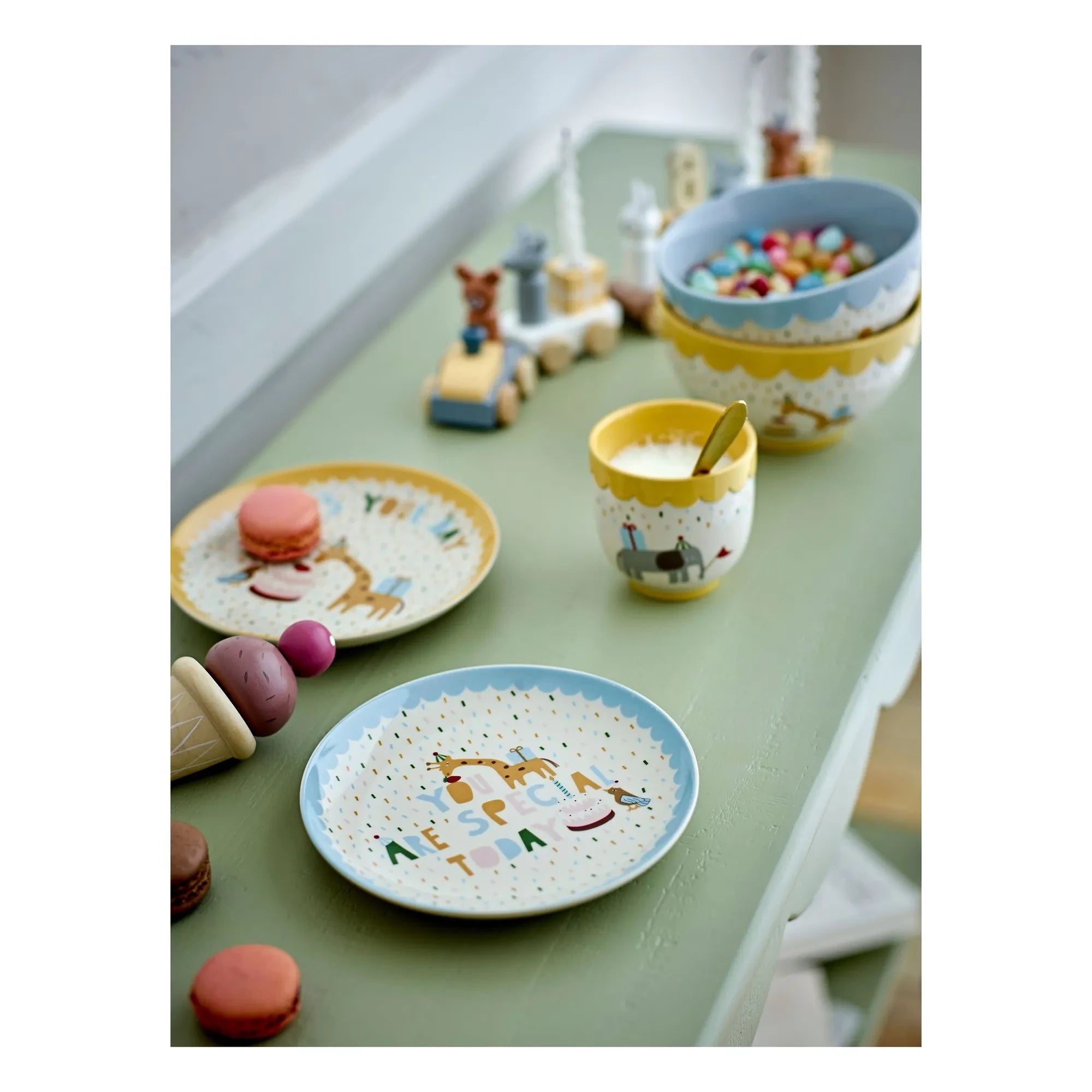 Bloomingville Mini - Celebrate cam bardak | Sarı