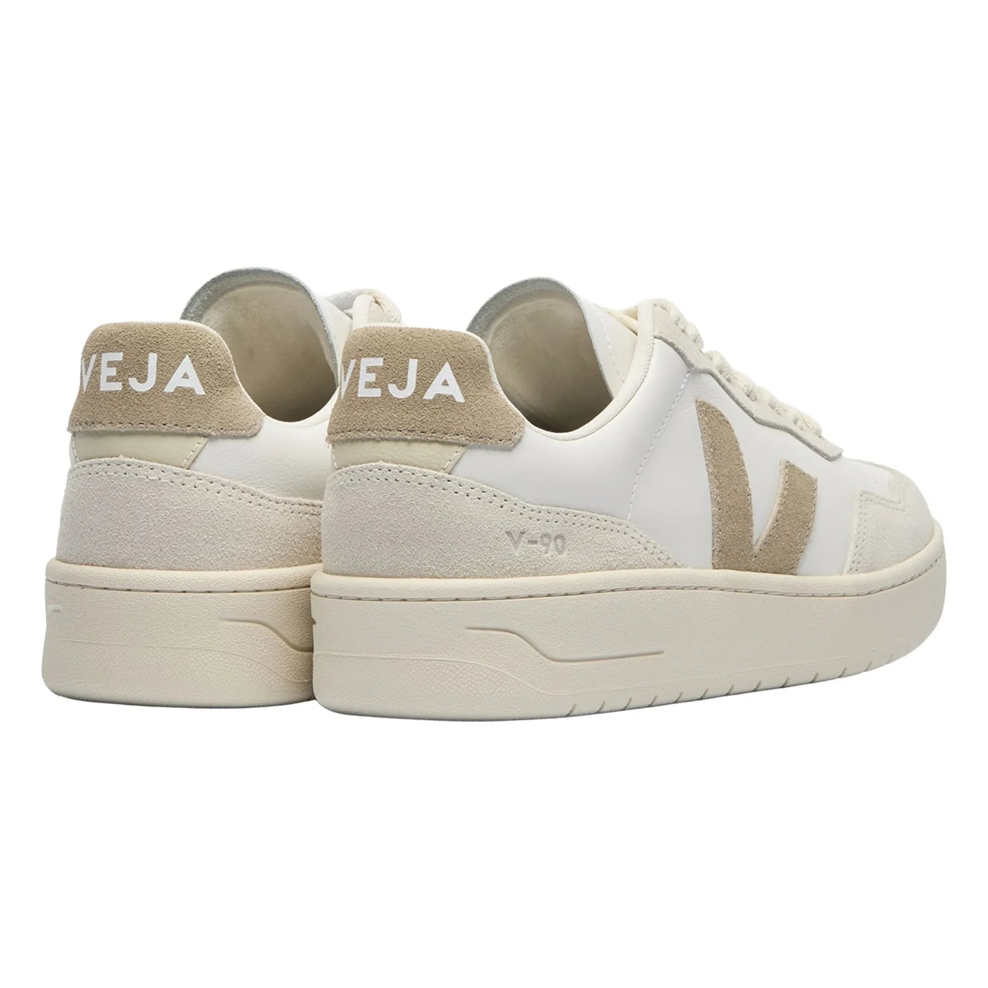 Veja - V-90 Deri O.T. Sneakers | Taupe kahverengi