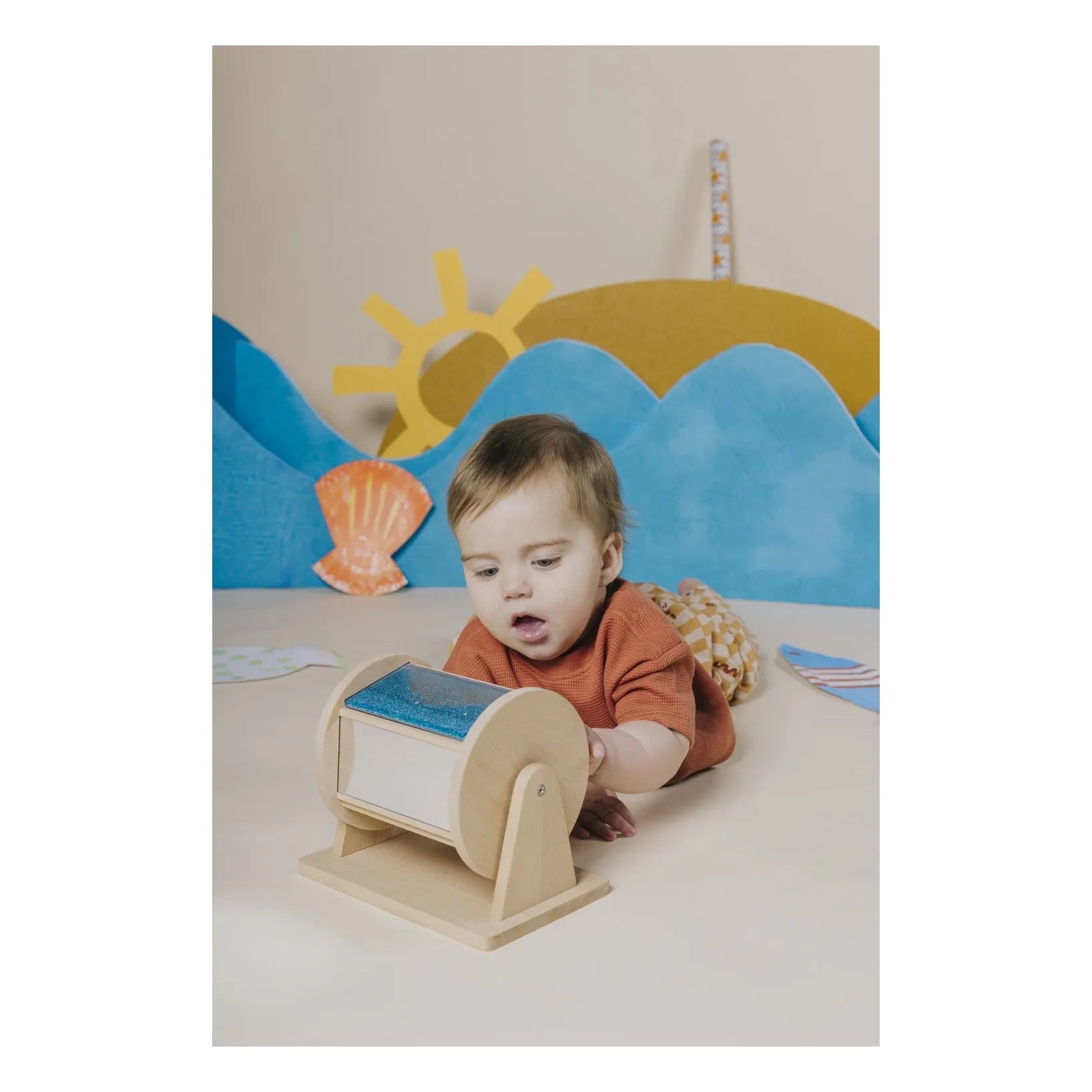 Petit Boum - Sensory Spinner | Açık Ahşap
