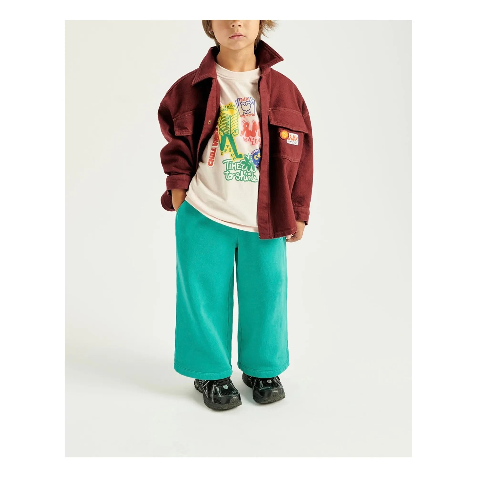 American Vintage - American Vintage X Smallable işbirliği - Izubird Jogger | Turkuaz