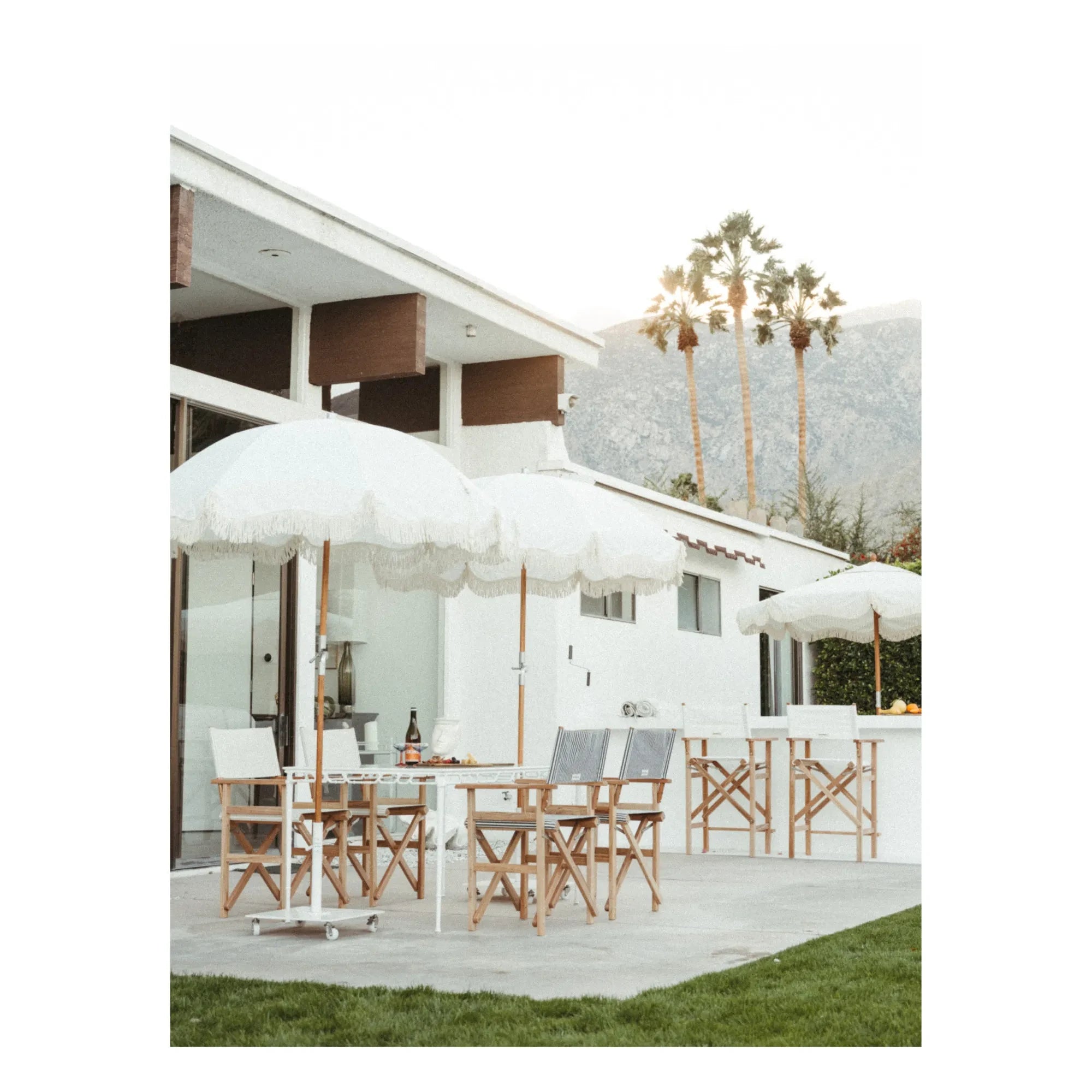 Business & Pleasure Co. - Şemsiye ayağı tekerlekleri - 4’lü Set | Beyaz