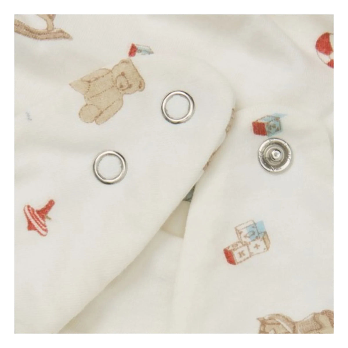 Cam Cam - Vintage Oyuncaklar Bandana Önlük - 2'li Set | Bej