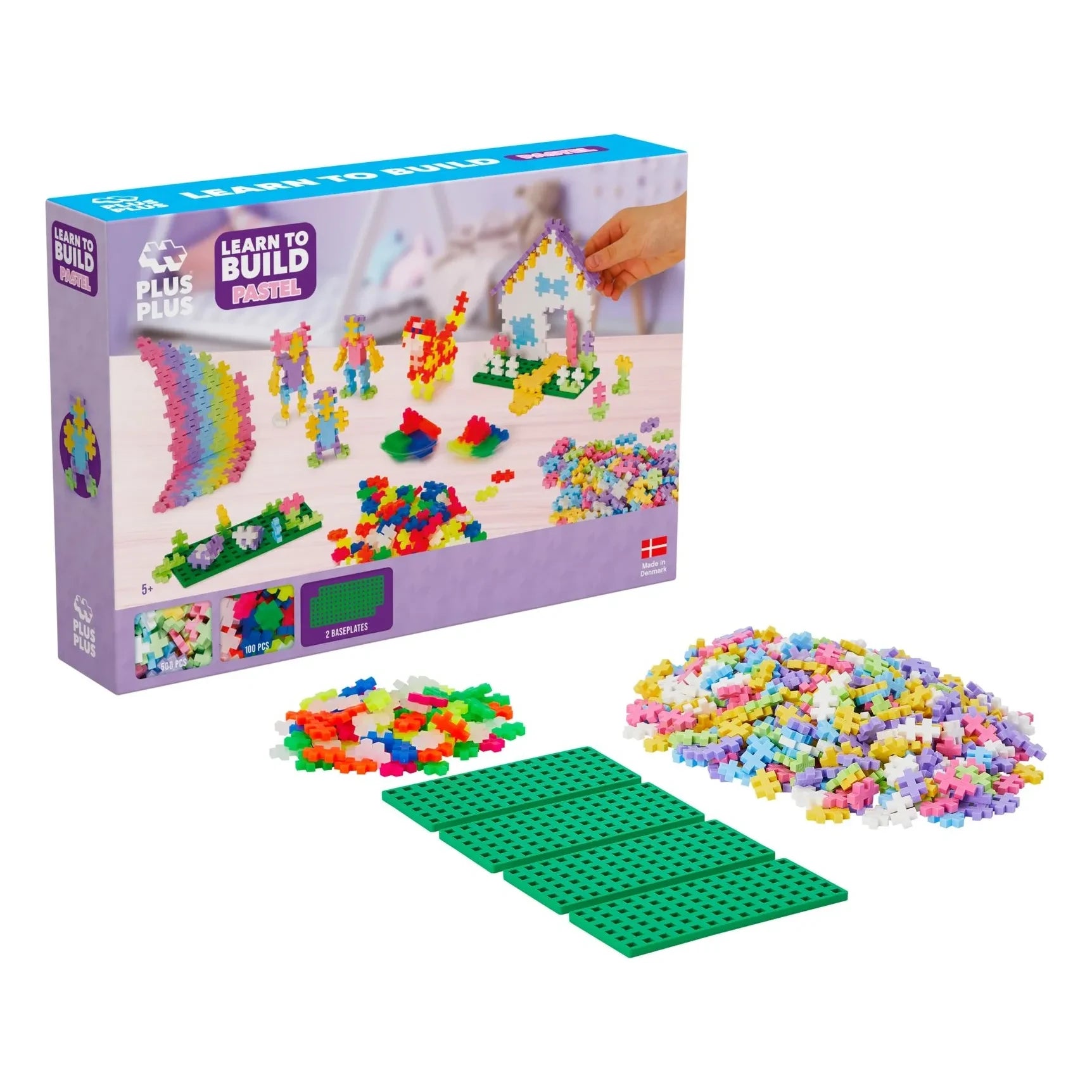 Plus-Plus - Pastel ve Neon Keşif Seti - 600 Parça
