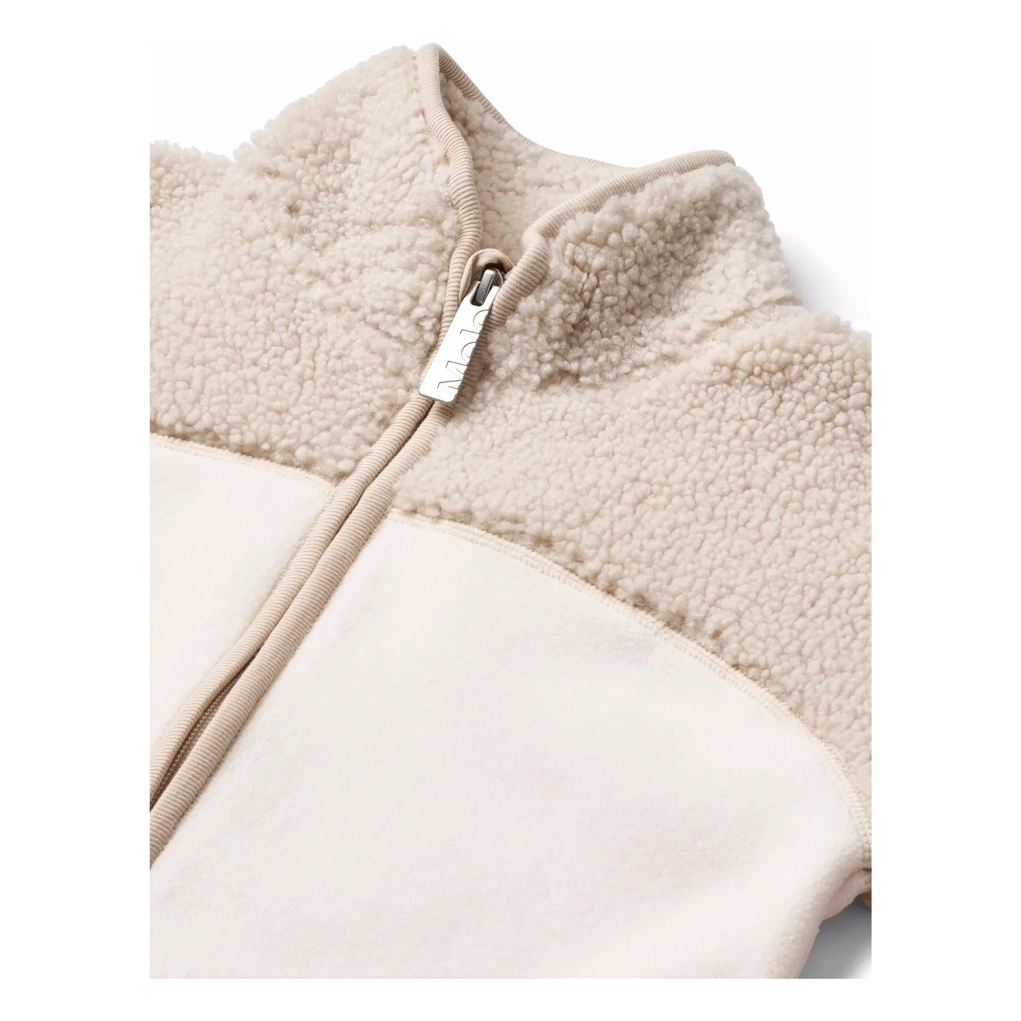 Molo - Ulani Combi Fleece Fermuarlı Sweatshirt Geri Dönüştürülmüş Lifler | Krem