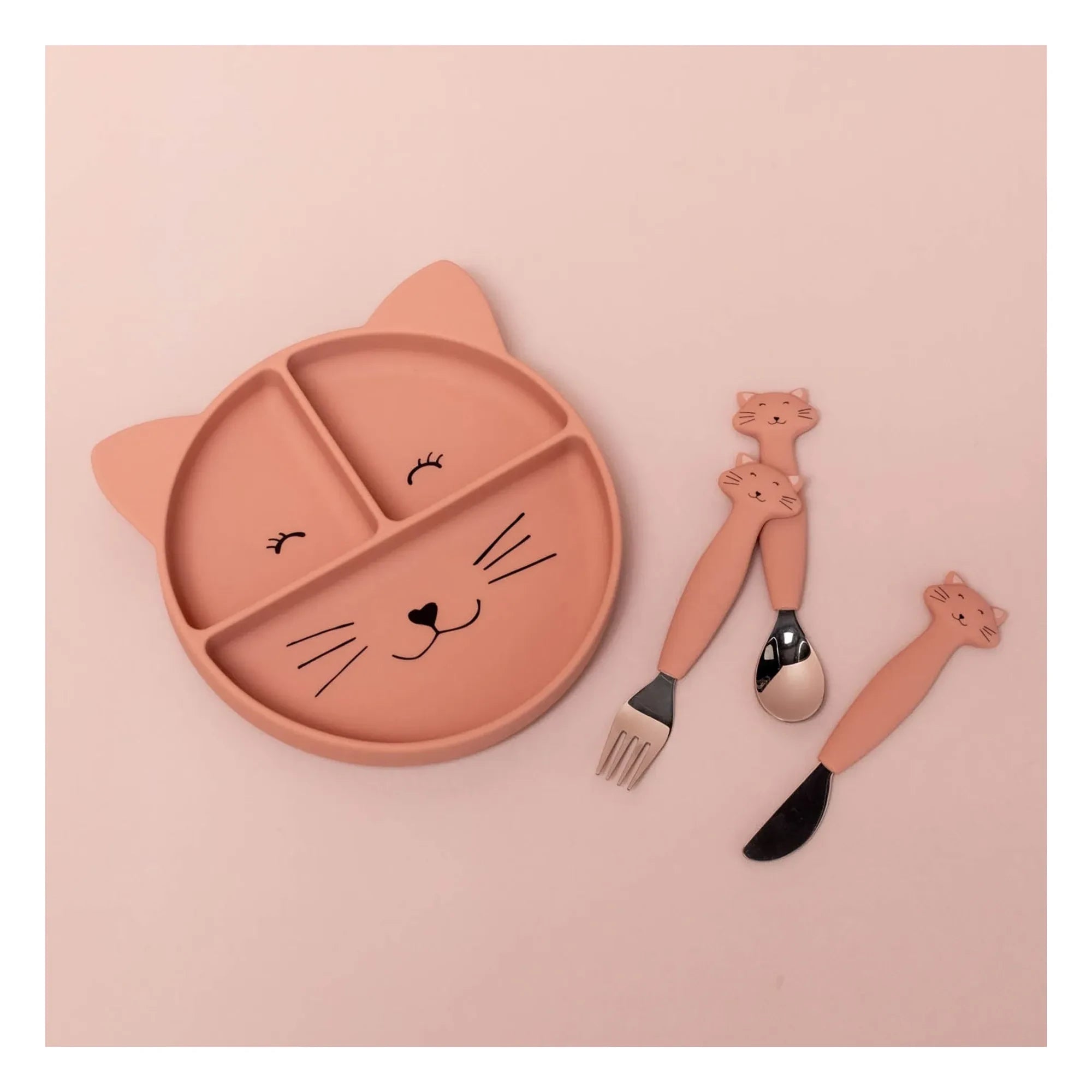 Trixie - Mrs. Cat Bölmeli Vakumlu Tabak | Pembe