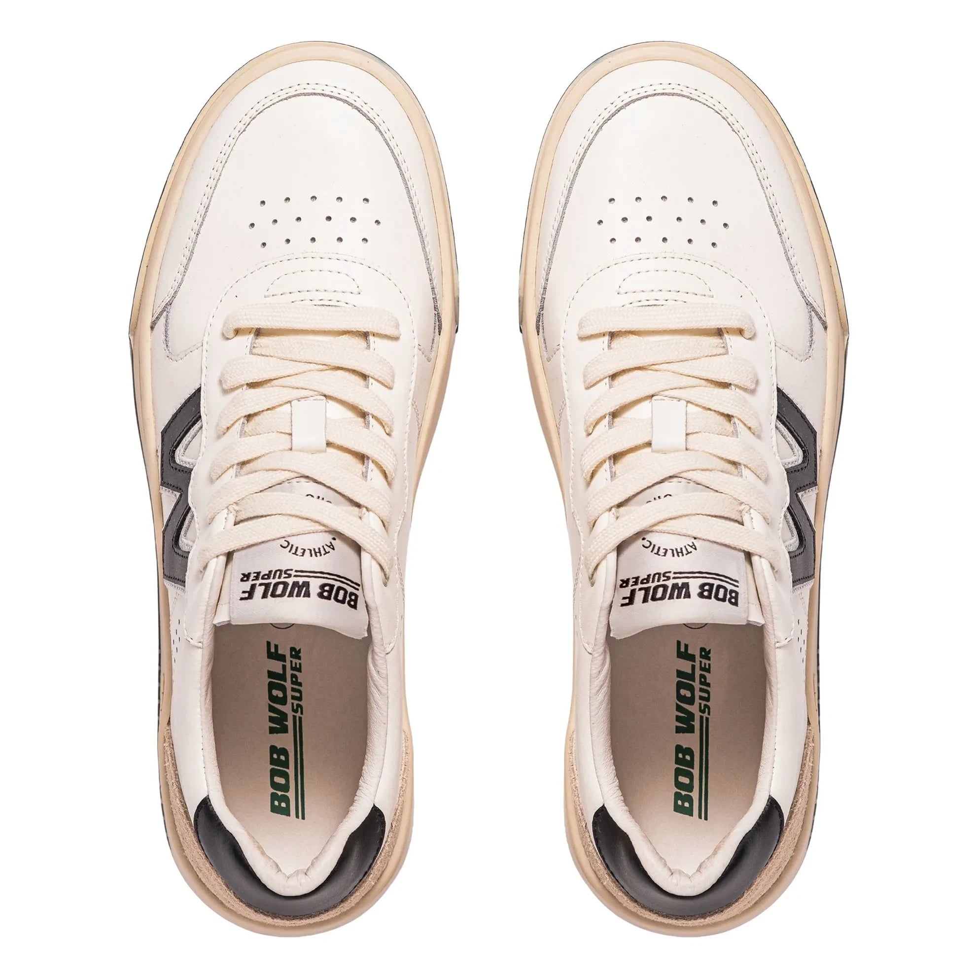 Bob Wolf - Legacy Deri ve Süet Sneakers | Siyah