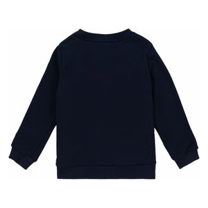 Lacoste - Organik Pamuk Logo Sünger Sweatshirt | Lacivert