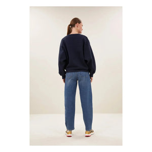 By Bar - Lili Sparkle pamuklu sweatshirt | Lacivert