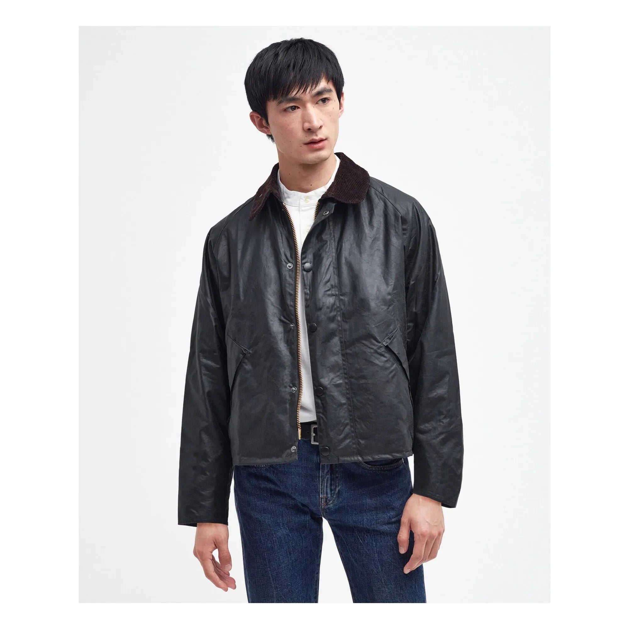 Barbour - Transport Wax Bone Ceket | Siyah