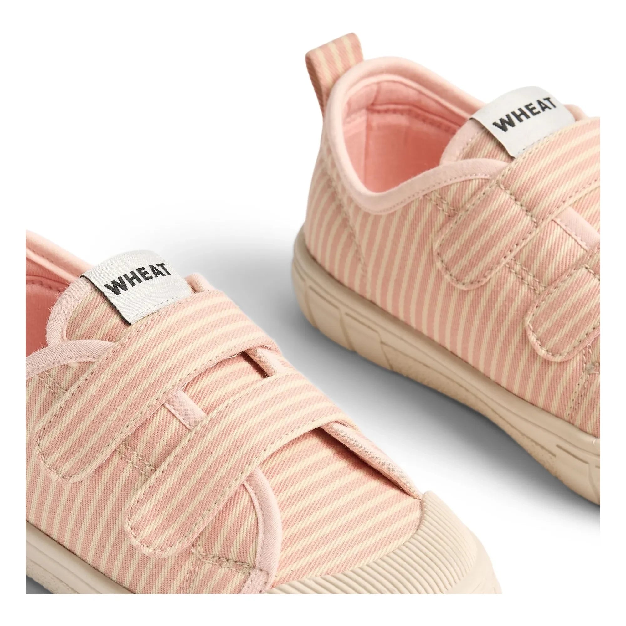 Wheat - Bobbie Çizgili Çizilme Sneakers | Pudra Pembe