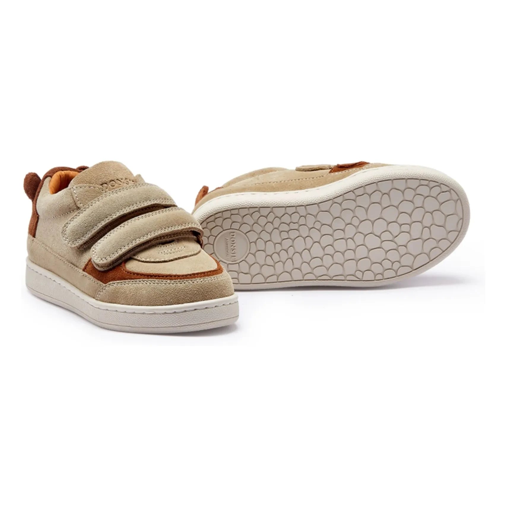 Donsje - Rinon Ayı Süet Çizikli Sneakers | Bej