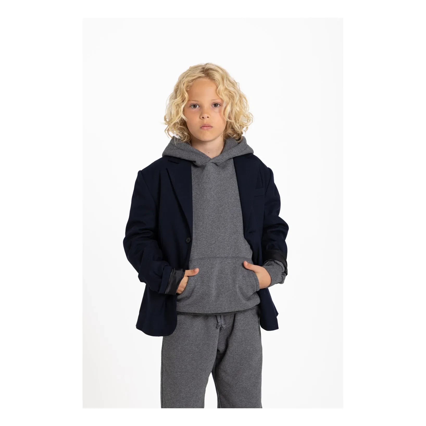Smallable Kid - Kingswood Organik Pamuk Sweatshirt | Gri melanj