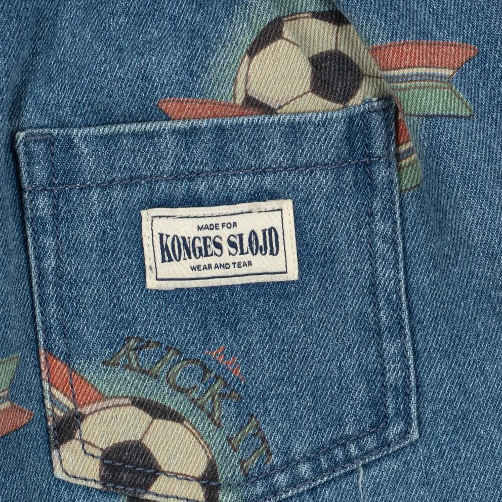 Konges Sløjd - Jean Magot Organik Pamuk Futbol Forması | Mavi