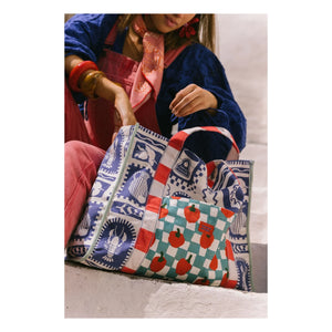 Favorite People - Tote Çanta Positano Tomatoes | Mavi