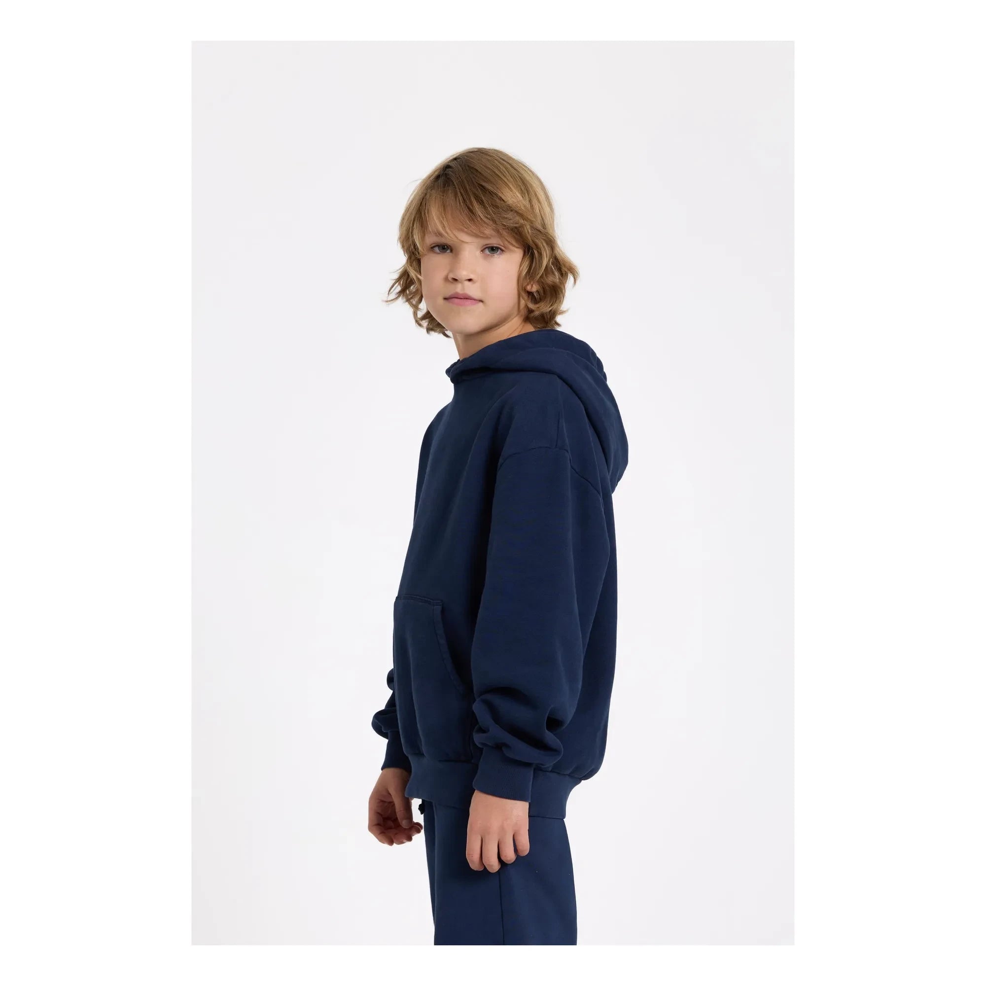 Smallable Kid - Noa organik pamuklu sweatshirt | Yıkanmış mavi