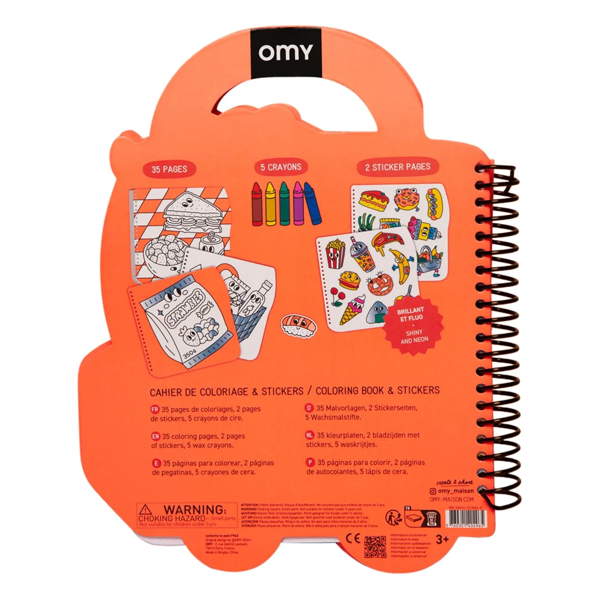 Omy - Çıkartmalı lezzetli boyama kitabı