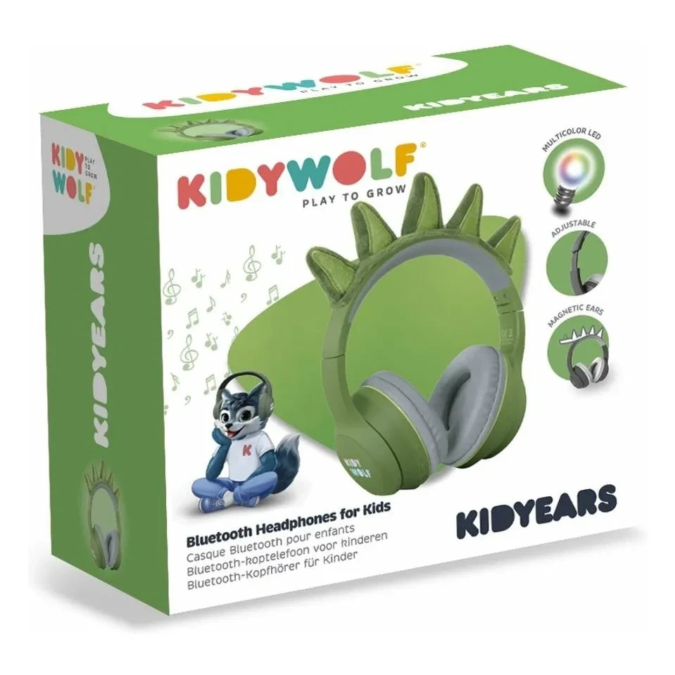 Kidywolf - Dinozor kulaklık | Yeşil