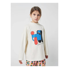 Bobo Choses - Dog Collar T-shirt Organik Pamuk | Ecru