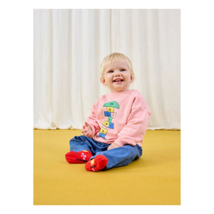 Bobo Choses - Marelle organik pamuk sweatshirt | Pembe
