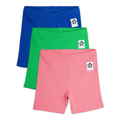 Mini Rodini - 3'lü Organik Pamuklu Bisikletçi Şortu | Pembe