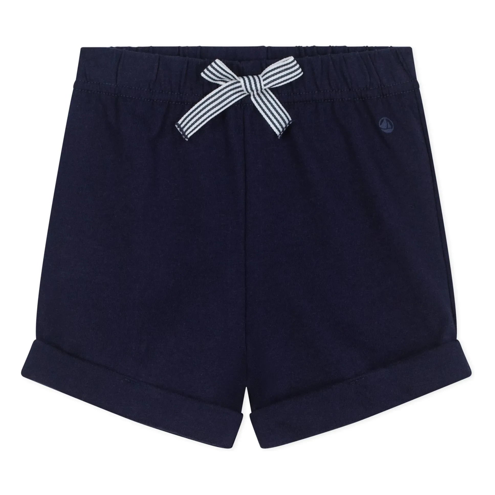 Petit Bateau - Organik pamuklu fleece şort | Gece mavisi