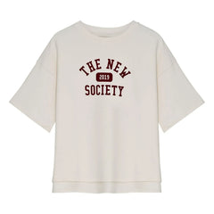 the new society - Ivy Coton Tişört | Beyaz