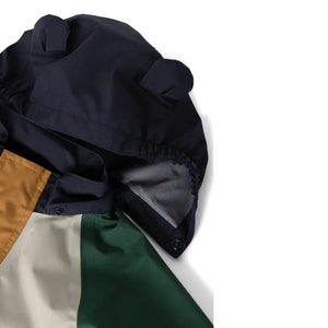 Liewood - Manu Colorblock طقم مطر مصنوع من ألياف معاد تدويرها | أخضر داكن