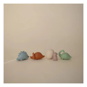 Mushie - 4’lü Dino banyo oyuncakları