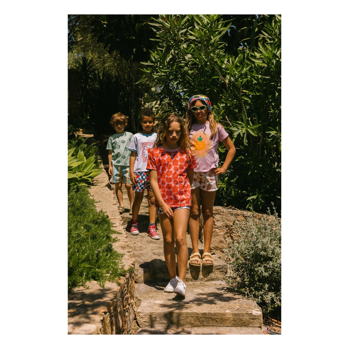 Favorite People - Flowery Napoli Tişört | Kırmızı