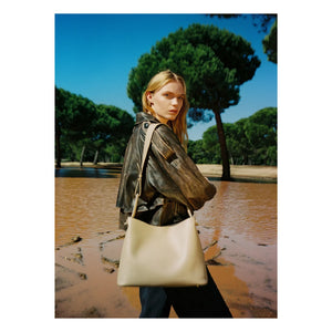 Elleme - Vosges Grainé deri çanta | Toz kahverengi