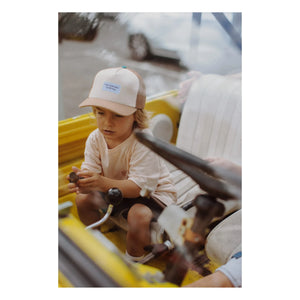 Hello Hossy - Düz Trucker Şapka | Camel