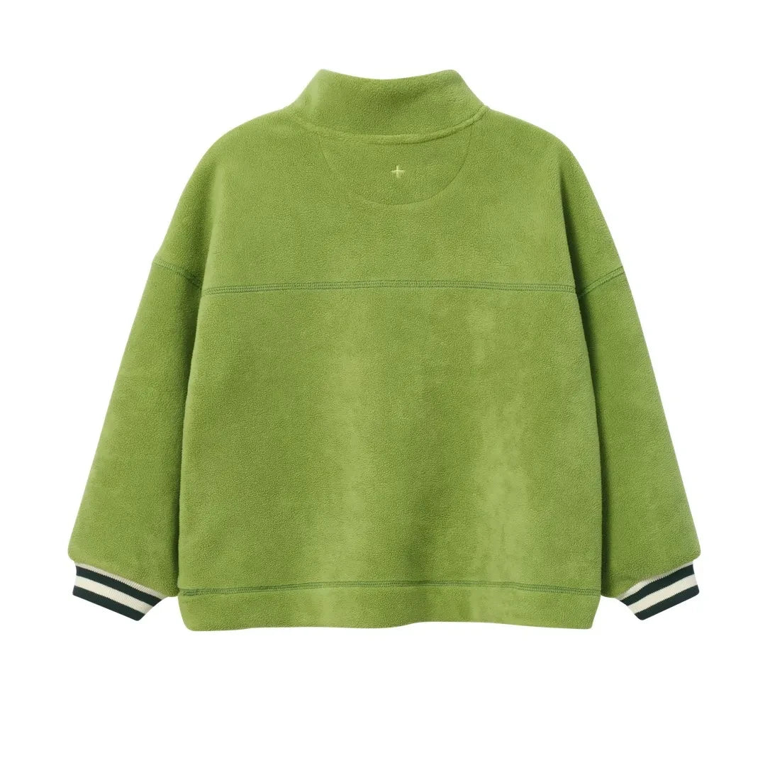 Goldie + Ace - Polar Fermuarlı Sweatshirt | Orman Yeşili