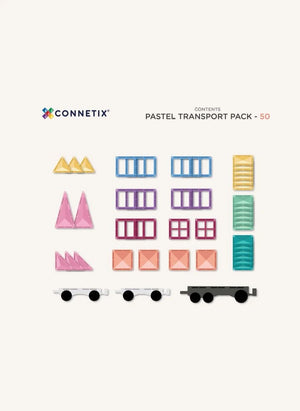 Connetix - عبوة الشحن - 50 قطعة | باستيل