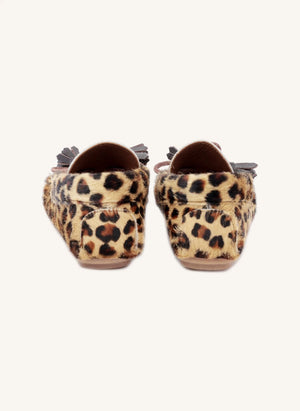 Pèpè - Leopar Desenli Loafer Ayakkabılar | Bej