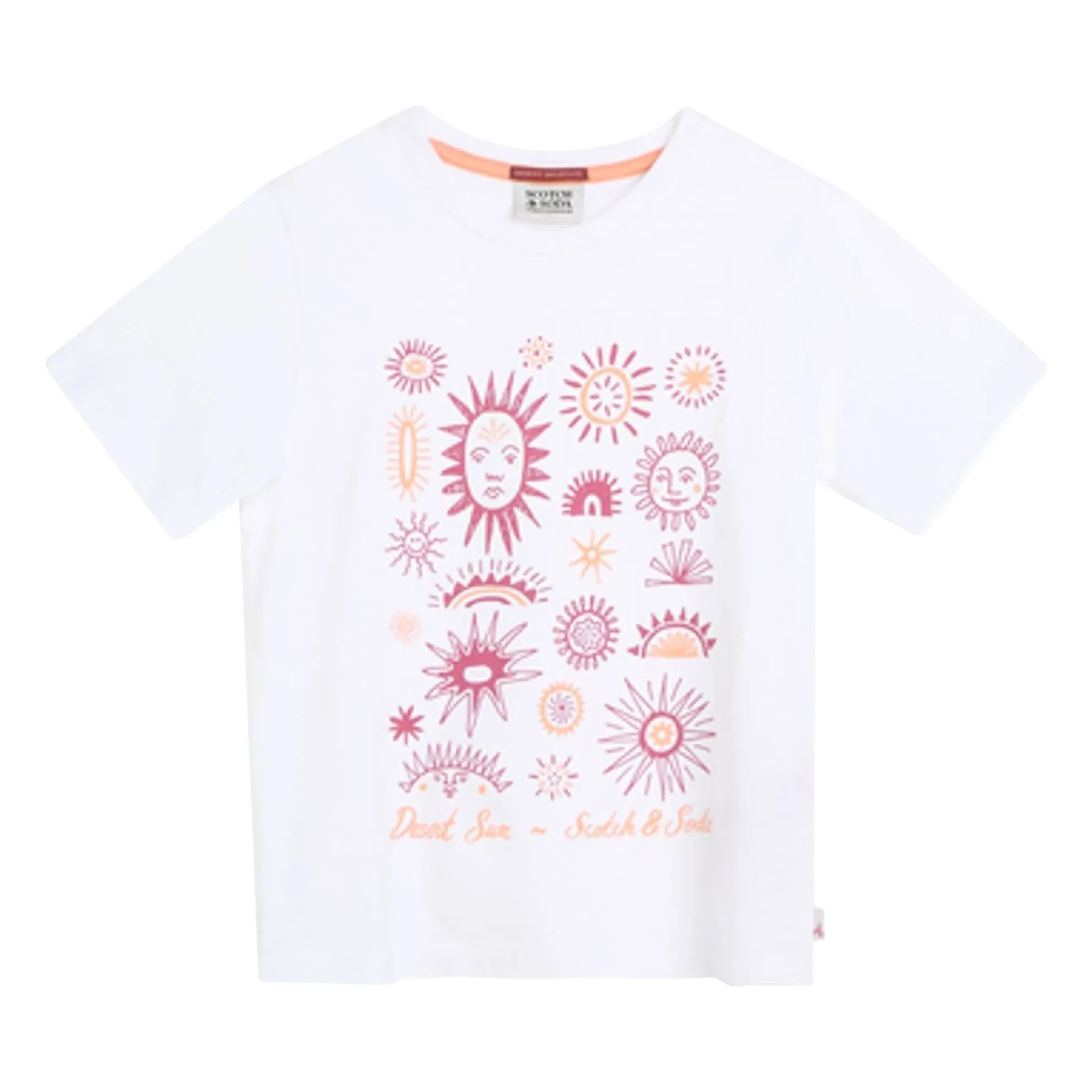 Scotch & Soda - Çiçek Desenli Tişört | Beyaz