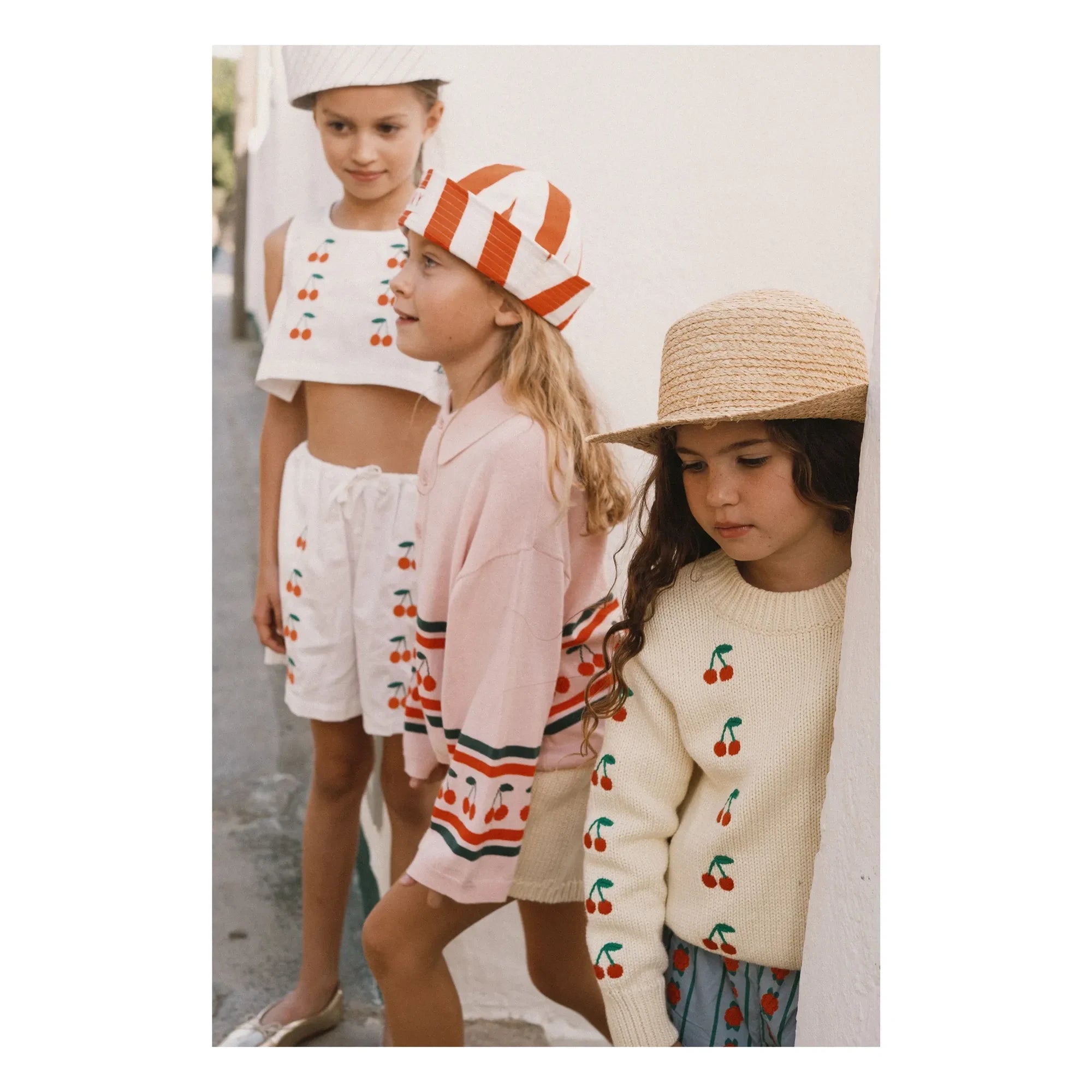 Tinycottons - Polo Kiraz Örgü | Pembe