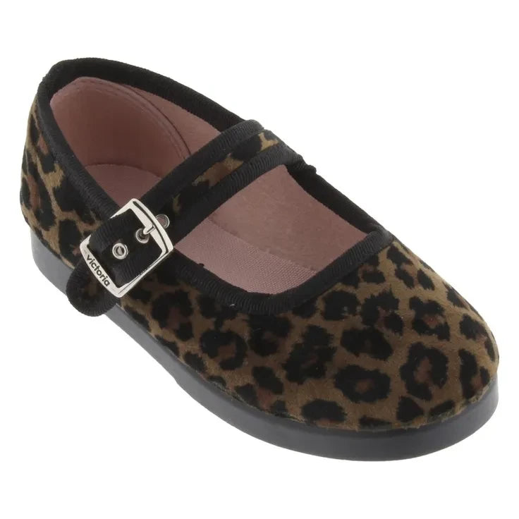 Victoria - Gong Fu Leopard Balerin Ayakkabıları | Kahverengi