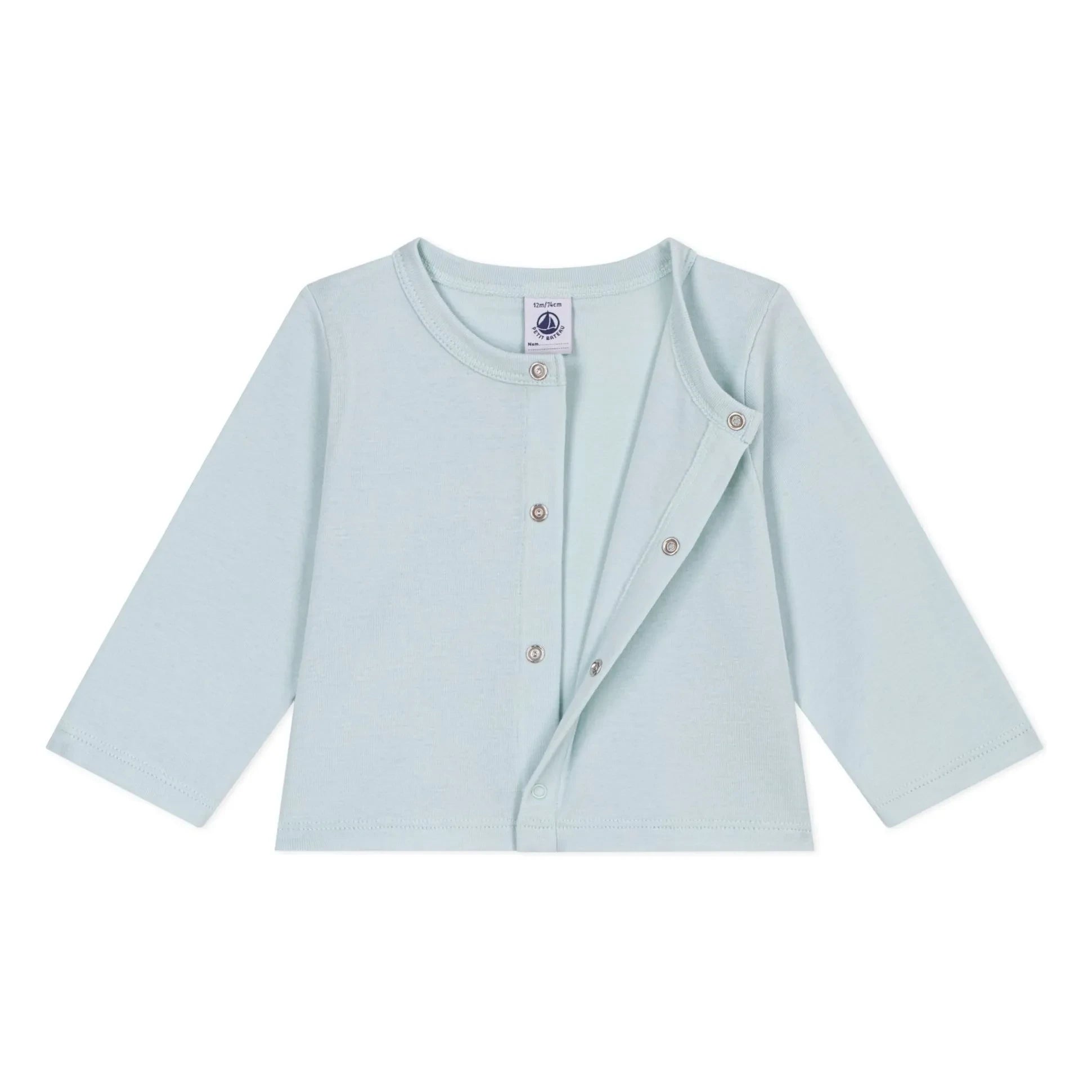 Petit Bateau - Organik pamuklu hırka | Turkuaz