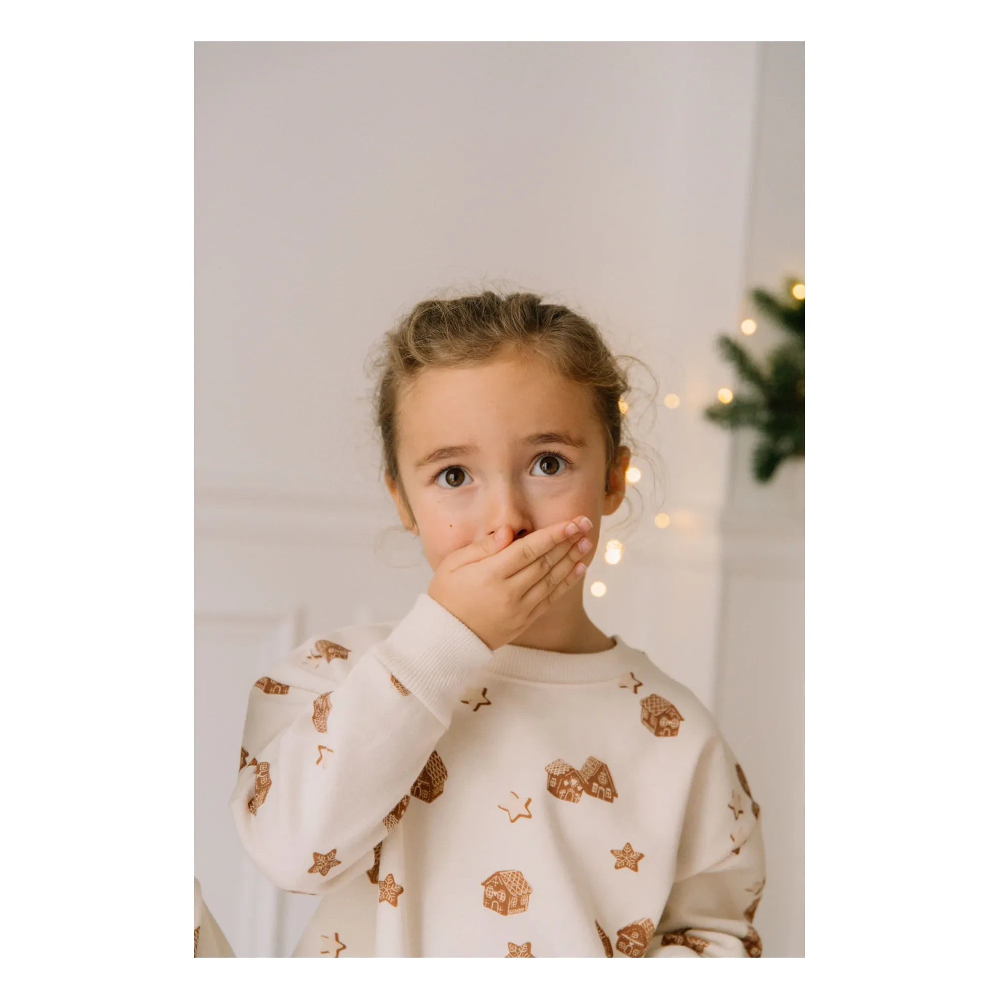 Studio Bohème - Noel Ayısı Sweatshirt Organik Pamuk | Ecru