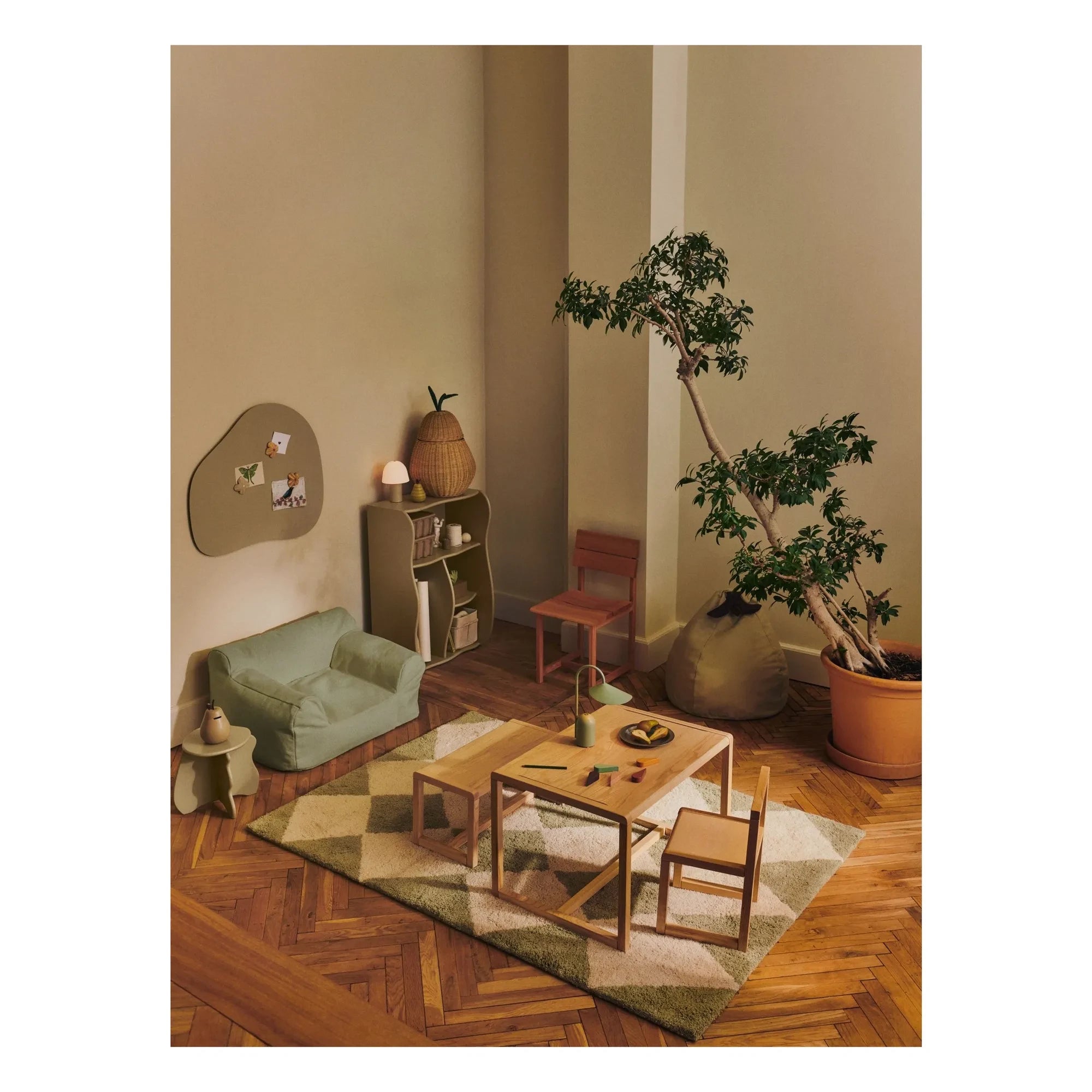 Ferm Living Kids - Willora manyetik pano | Bej