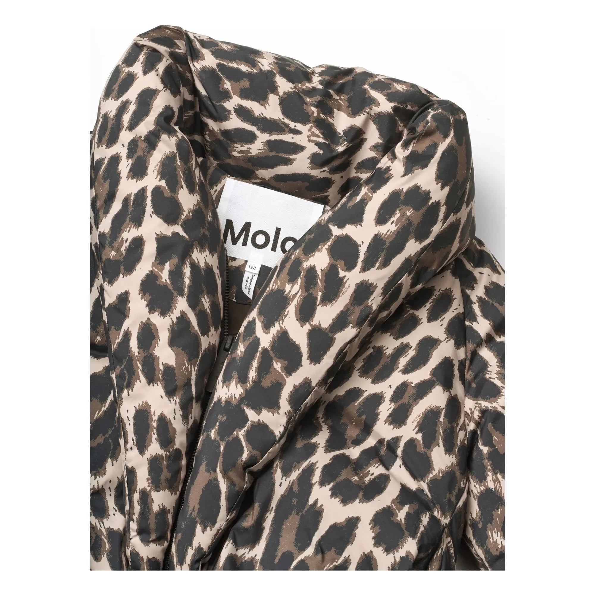 Molo - Heylee Leopar şişme mont | Kahverengi