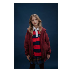 Repose AMS - Organik pamuk fermuarlı sweatshirt | Bordo