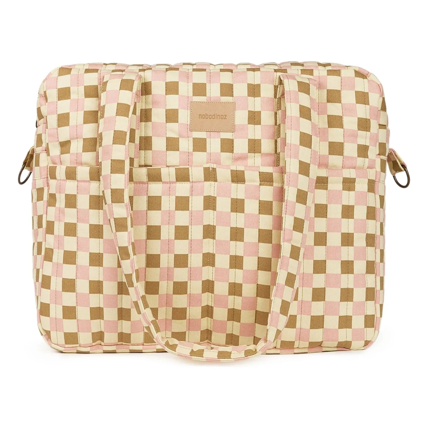 Nobodinoz - Hyde Park Mosaic bebek bakım çantası | Pembe