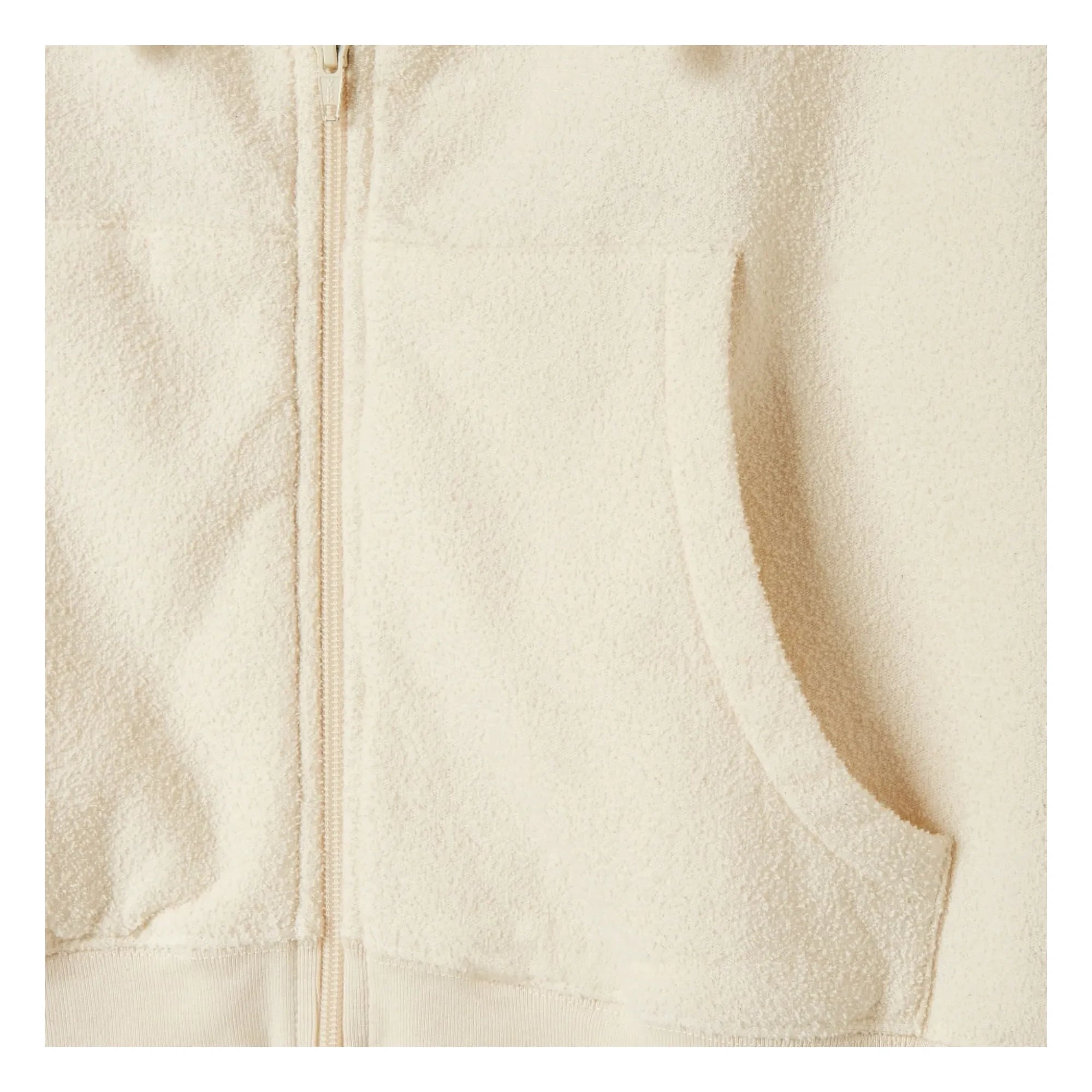 American Vintage - Bobypark organik pamuklu fermuarlı sweatshirt | Ekru