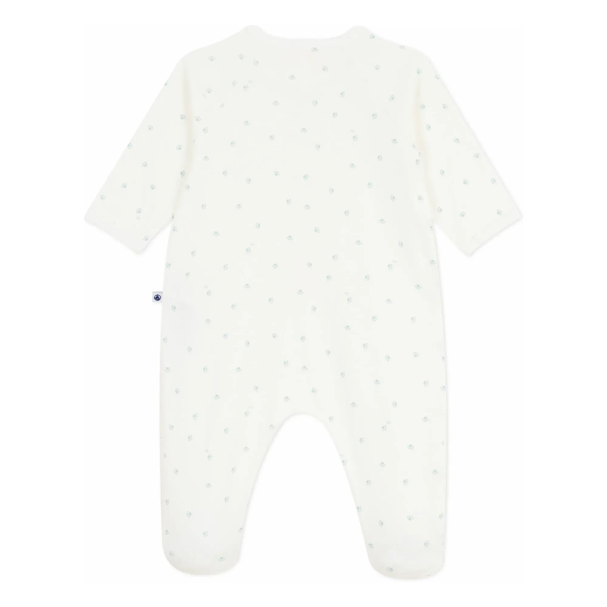 Petit Bateau - Pyjamas Dors Bien Pati Organik Pamuk | Beyaz